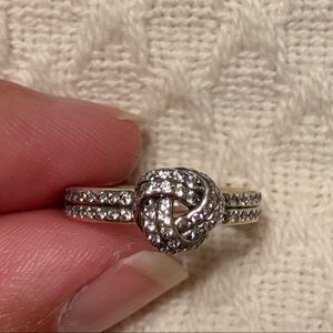 Pandora Jewelry - Authentic Pandora Sparkling Love Knot Ring Pandora Jewelry - Authentic Pandora Sparkling Love Knot Ring